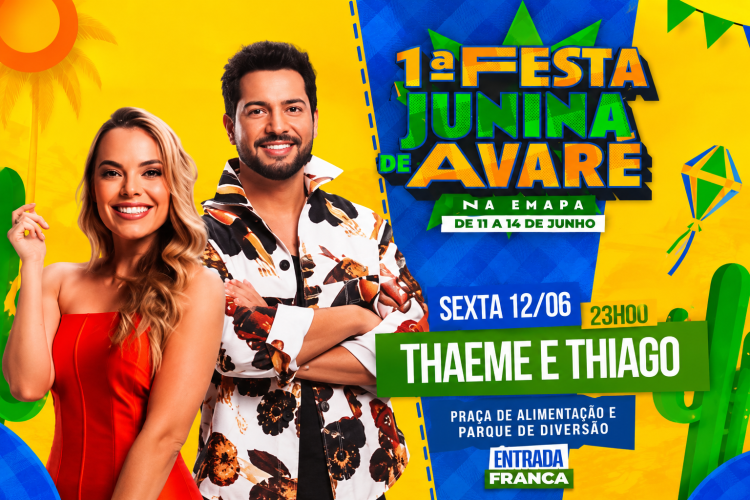 Thaeme & Thiago na 1ª Festa Junina de Avaré