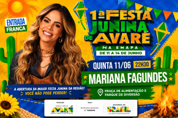 Mariana Fagundes é atração da 1ª Festa Junina de Avaré!